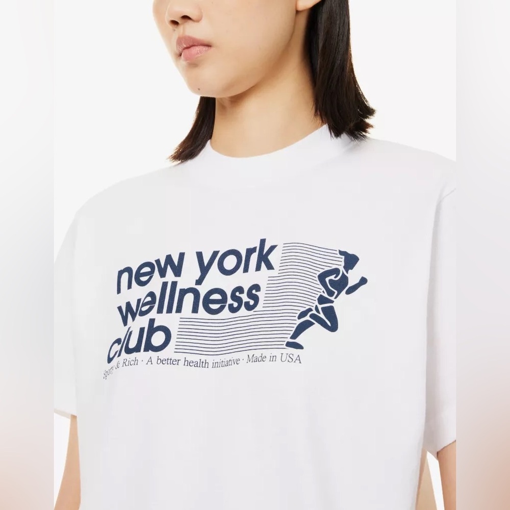 White New York Wellness Club T-Shirt